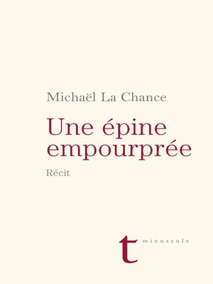 cover image of Une épine empourprée
